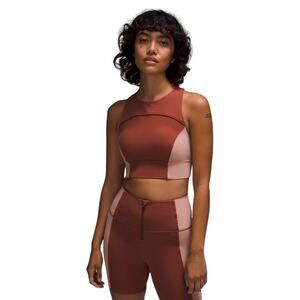 Lululemon Ancient Copper Pink Clay Hike to Swim High Neck Sports Bra